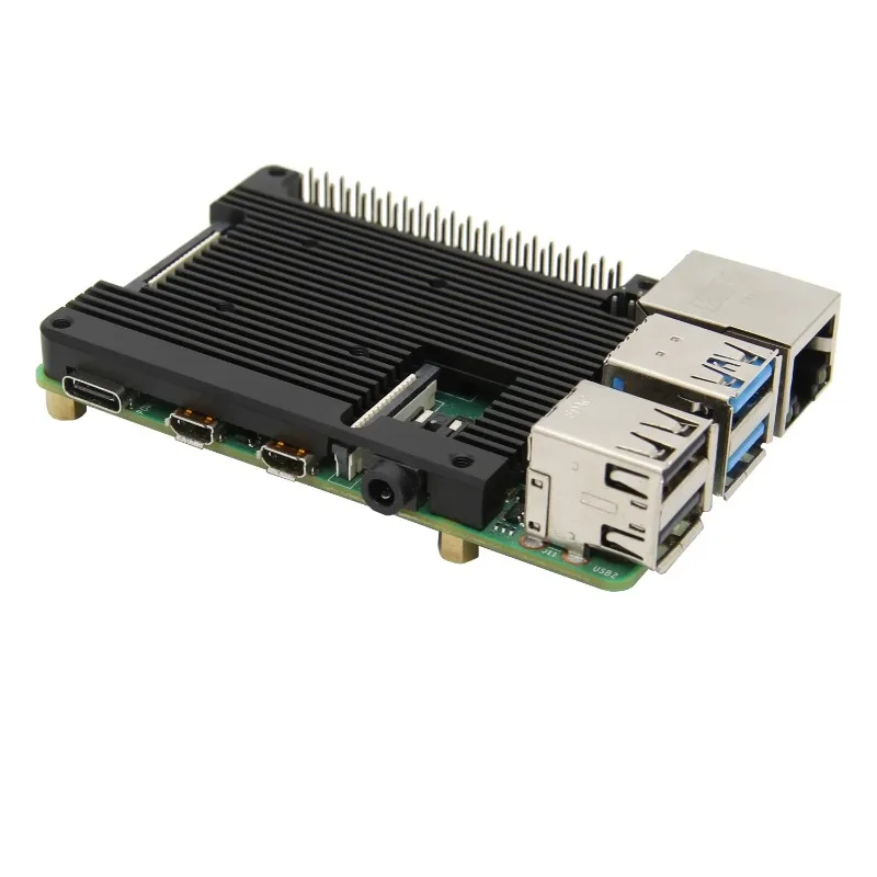 Pi 4 Embedded Armor Aluminum Alloy Heatsink Compatible with  Pi 4 Model B and RPi 4 Expasnion Board Only