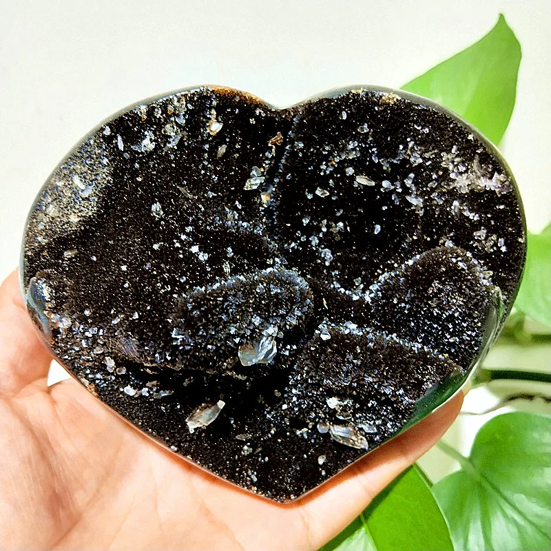 Natural Septarian Geode Heart Mineral Crystals Cluster Stones And Crystals Feng Shui Witchcraft Energy Room Decorations