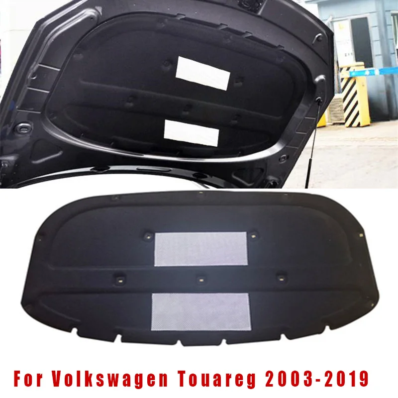 For Volkswagen VW Touareg 2003 -2018 Car Heat Sound Insulation Cotton Front Hood Engine Firewall Mat Pad Cover Noise Deadener