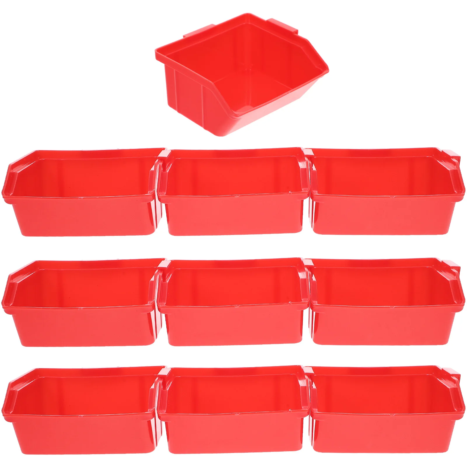 

8Pcs Stackable Storage Box Plastic Component Organizer Convenient Assembly High Practicability