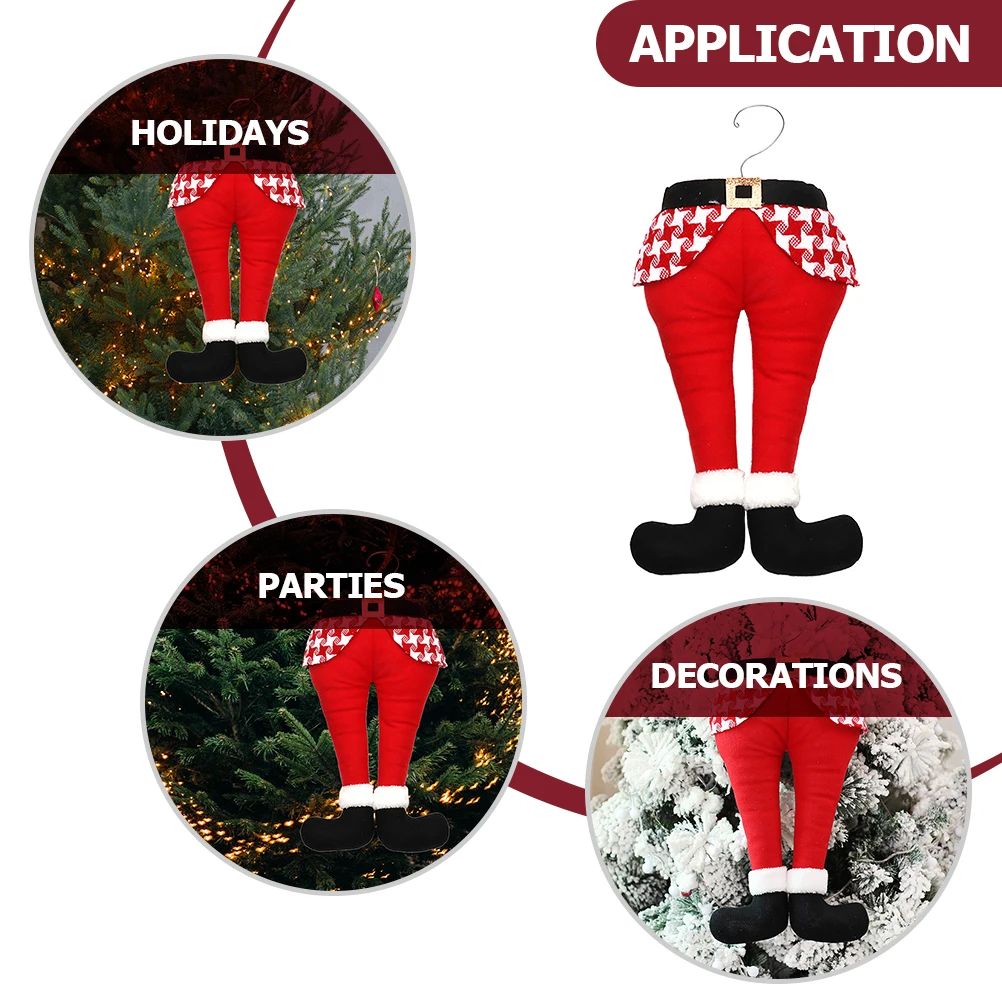 

1pc Christmas Elf Leg Ornament Hanging Decor For Christmas Tree Festival Home Decoration Xmas Legs Holiday Decorations