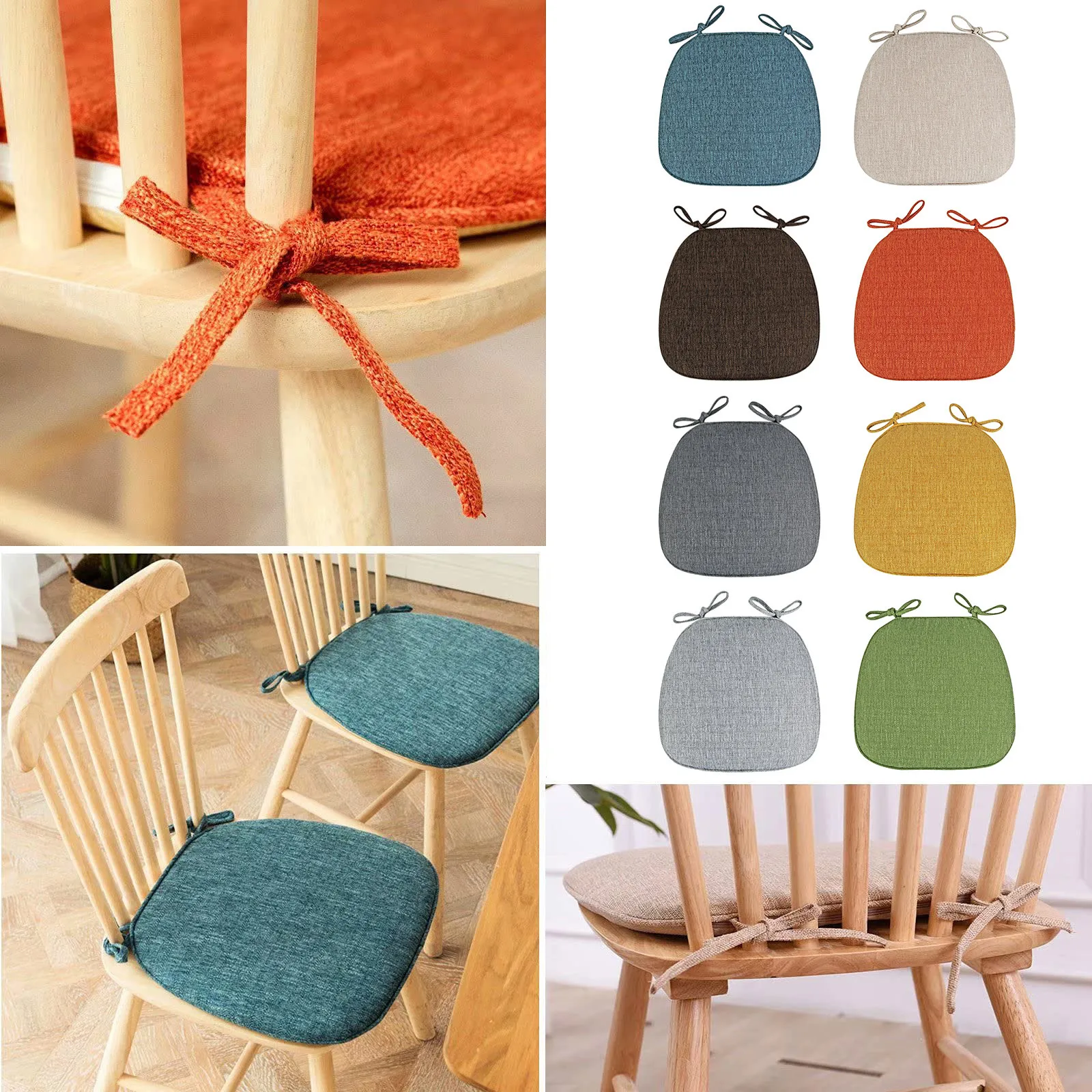 Chair Cushions For U Shaped Dining Chairs Kitchen Chair Cushions With Ties Non Slip Chair Pads For Dining Room Chairs Sofa Pads