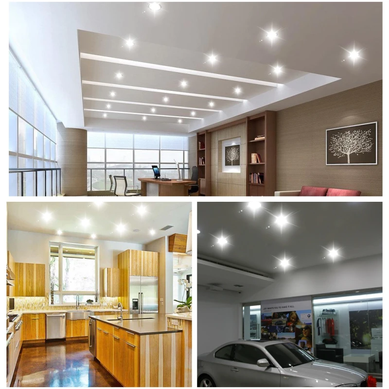 Luz descendente Led de techo empotrada, 3W, 5W, 7W, 9W, 12W, 15W, 220V, 3/4/5 pulgadas, 10 unidades por lote