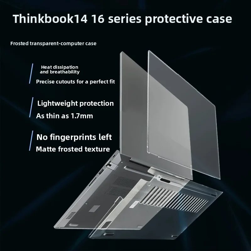 Funda protectora transparente para portátil Lenovo ThinkBook 14 16 Gen 8/7/6, ThinkBook14 16 G8 IAL, carcasa dura resistente a los arañazos