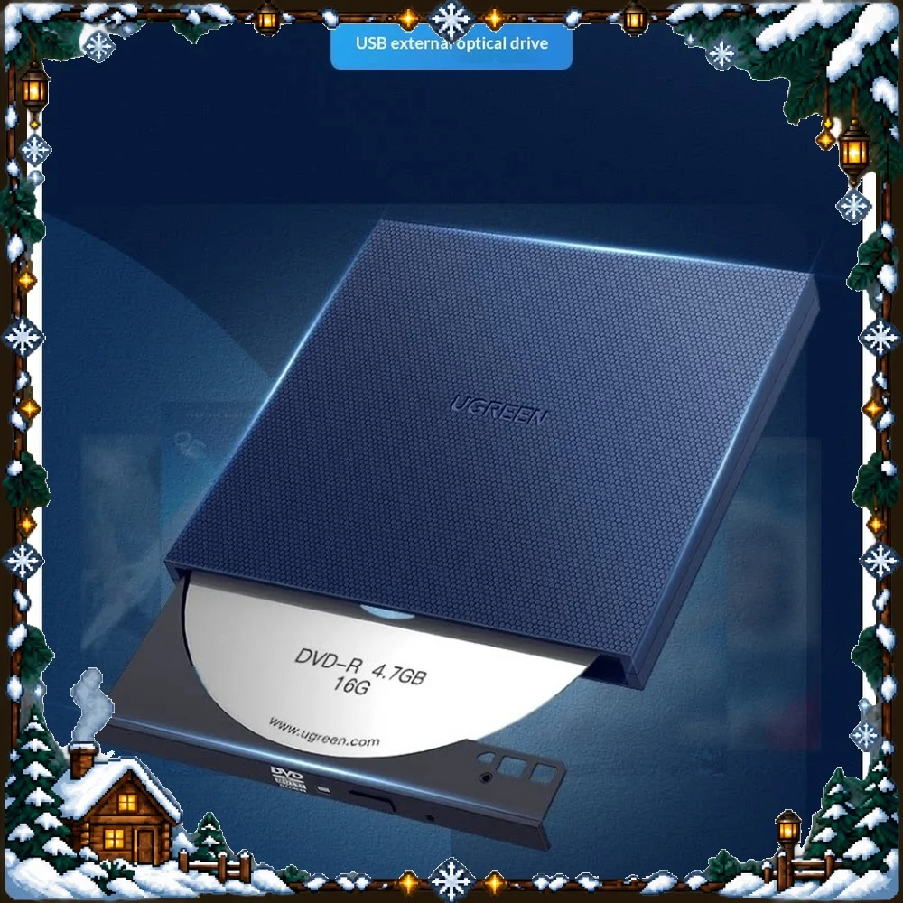 UGREEN CM138-60811 External DVD CD ROM Burner USB Type C Portable Optical Drive for Laptop PC