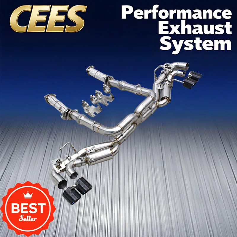 

CEES Full Catback выхлопная система для Chevrolet CORVETTE E-Ray C8 6.2L 2019-2025 глушитель из нержавеющей стали с выхлопной системой OEM-клапана