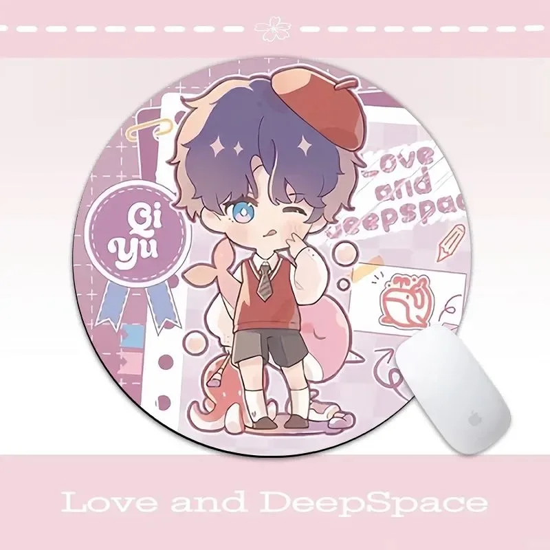 Q-version [الحب والمساحة العميقة] لوحة ماوس Qi Yu Shen Xing لوحة طاولة عودة كرتونية متينة، مقاومة للاهتراء، مضادة للانزلاق، قابلة للغسل