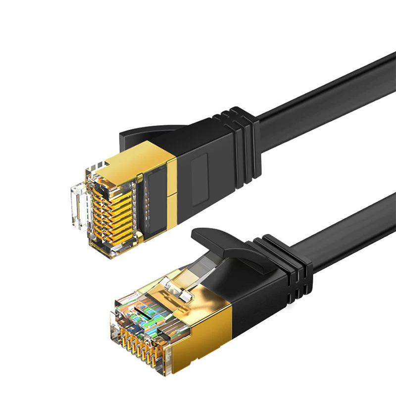 كابل إيثرنت CAT8 40Gbps 2000MHz CAT 8 شبكة قطن مضفر شبكة الإنترنت Lan الحبل لأجهزة الكمبيوتر المحمولة PS 4 راوتر RJ45 كابل