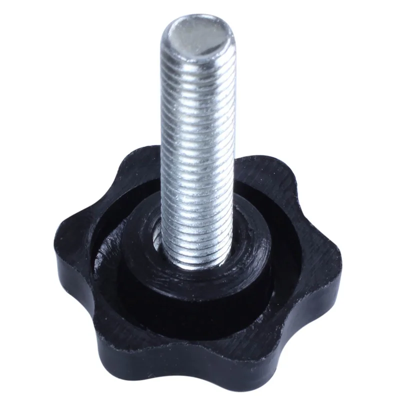 8 قطعة M8 X 30 مللي متر ذكر الموضوع 32 مللي متر ستار رئيس لقط المقبض الأسود-B61B #4