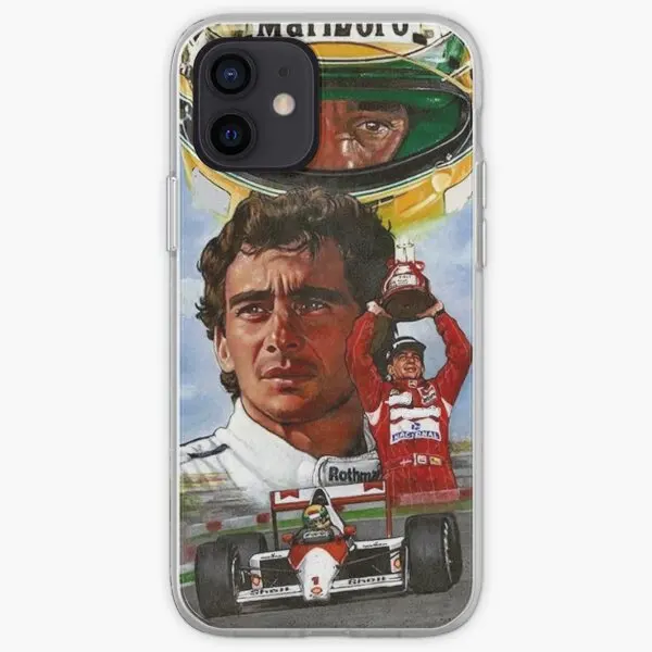 Ayrton Senna disegno Iphone custodia rigida custodia per telefono personalizzabile per iPhone 6 6S 7 8 Plus 11 12 13 14 Pro Max Mini X XS XR Max