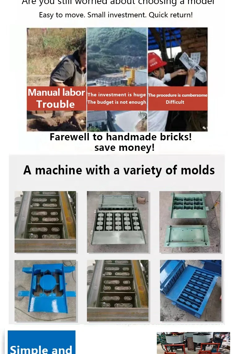 DX2-45 Hollow Cement Brick Making Machinery Automatic Brick Making Machine Concrete Block Making Machine in Tanzania