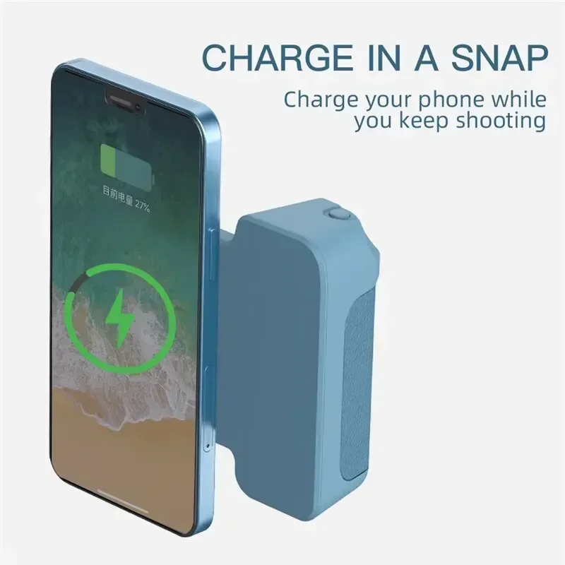 3 in 1 Camera Holder Grip Charging Multifunctional Magnetic Selfie Photo Bracket Bluetooth-compatible Anti-shake for Android/iOS