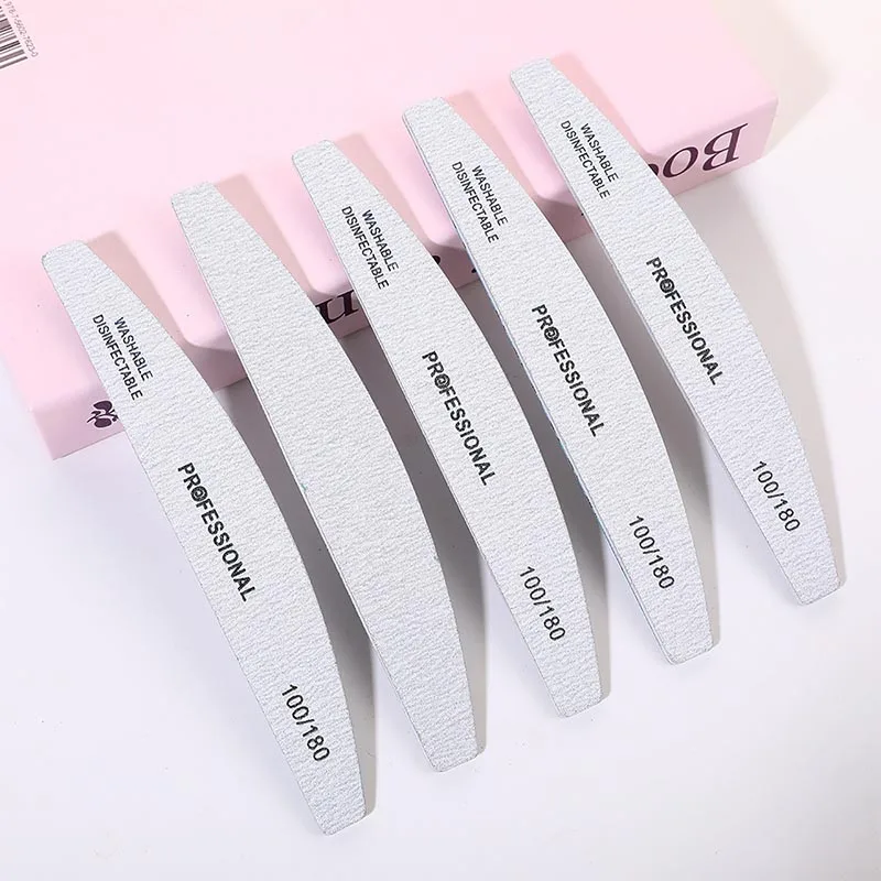 5/10PCS Professional Nail File 100 180 File Buffer for Nails Constipation for Nails Cuticle File Nail Files Manicure ZJC03 80 80