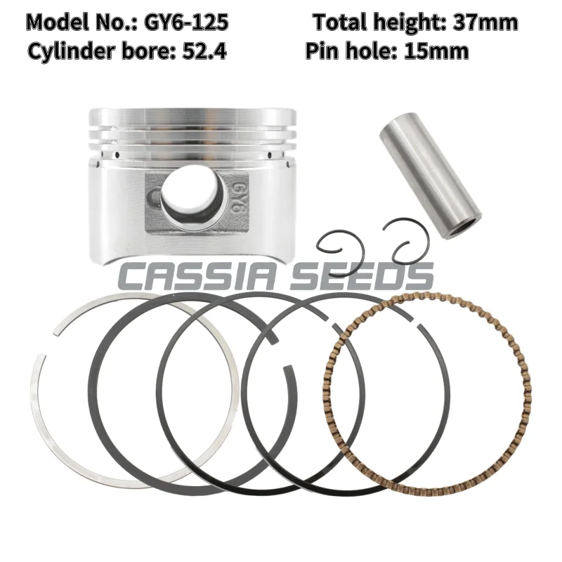 Motorcycle Performance Parts Engine Cylinder Kits Piston Rings GY6 50 60 80 100 125 150 CC Moped Scooter ATV Pit Bike 4 Stroke