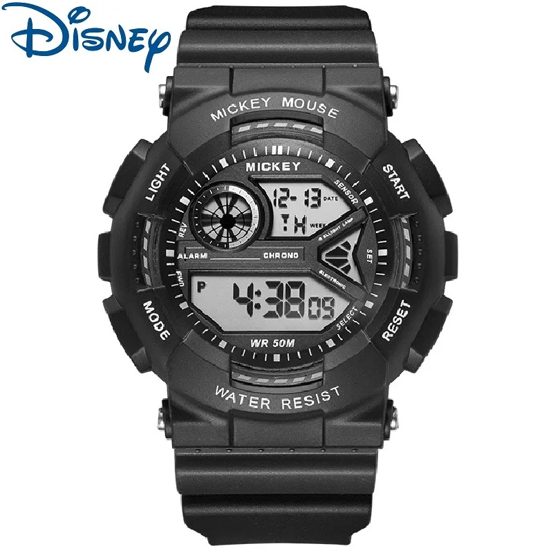 Disney Original For Children Watch Mickey Mouse Optimus Prime Megatron Ironhide Jazz Cartoon Japan Digital Kid WristWatch Alarm