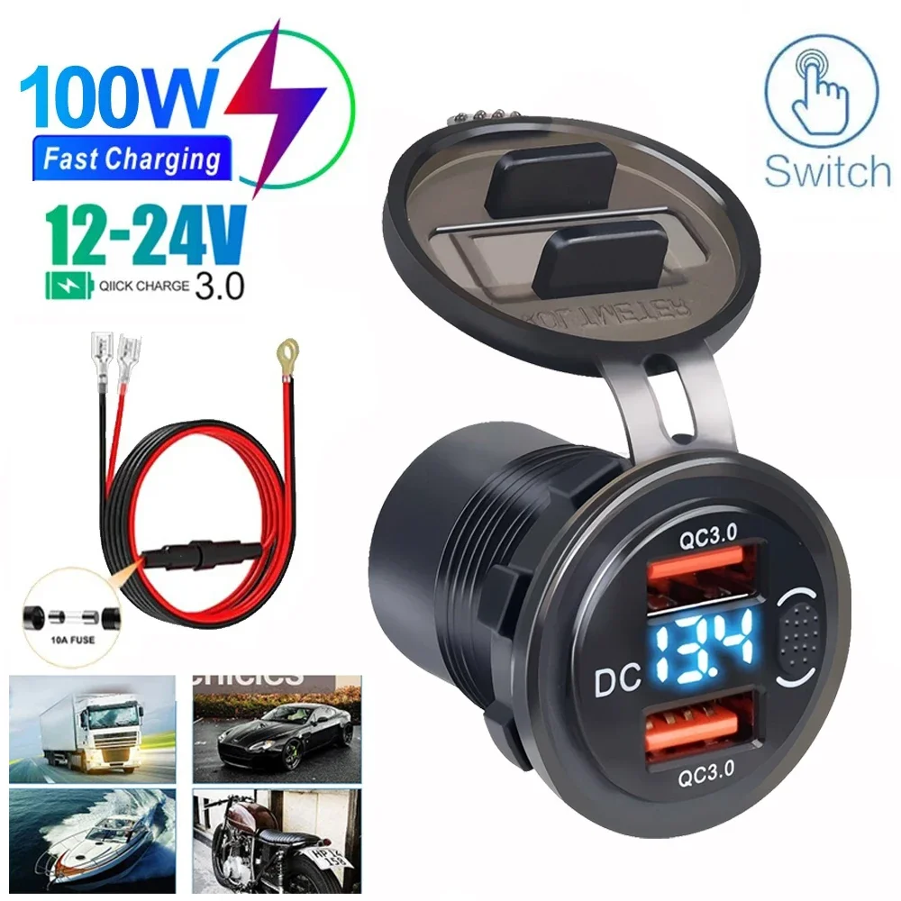 12V 24V Usb Car Ada… - image