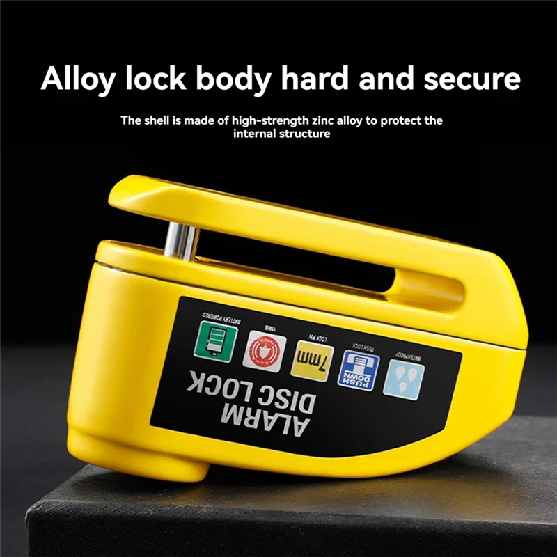 

Simple Bicycle Electric Vehicle Motorcycle Wheel Disc Brake Lock Security Anti-Theft Motorcycle Padlock Disc Lock