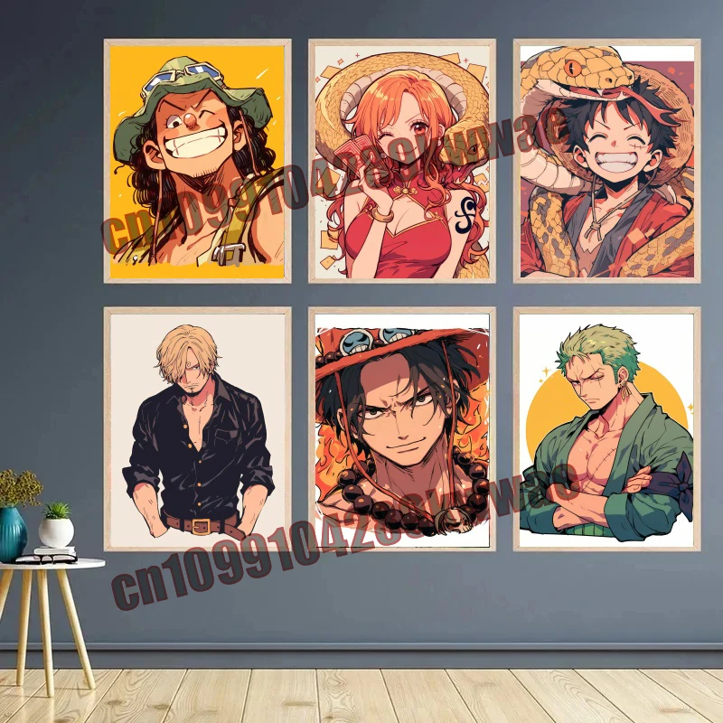 

Classic Cartoon One Piece Zoro Cool HD Art Pictures Poster Canvas Painting Suitable for Bedroom Living Room Decoration Gifts