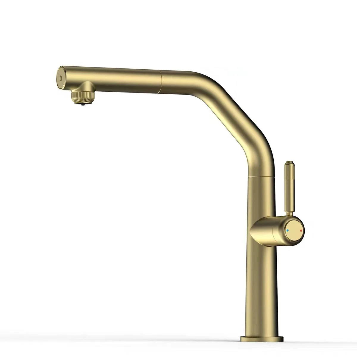

Brushed Gold Pull Out Kitchen Faucet SUS304 Gray/Chrome Sink Faucet Mixer Tap rotation 3ways Sink mixer taps Kitchen Tap