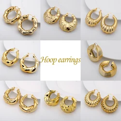Sunny Jewelry  Copper alloy circular Fashion Hoop Earrings New Exaggerate African Dubai Large Style For Women High Quality Daily