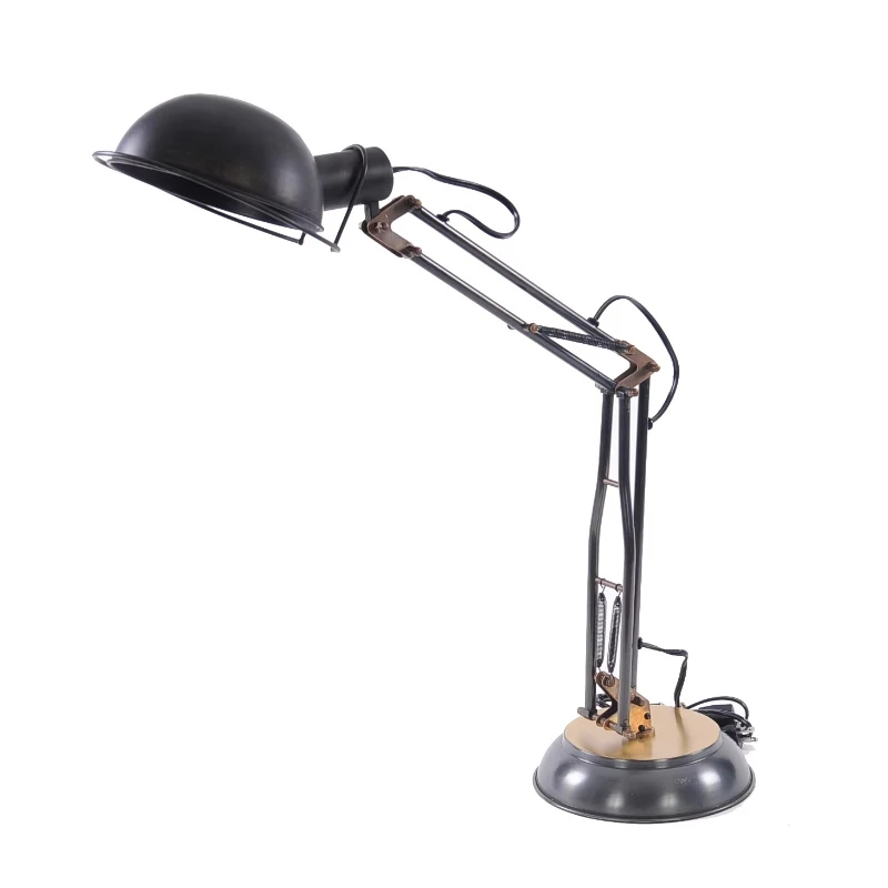 Black metal desk lamp with classic European touch dimming