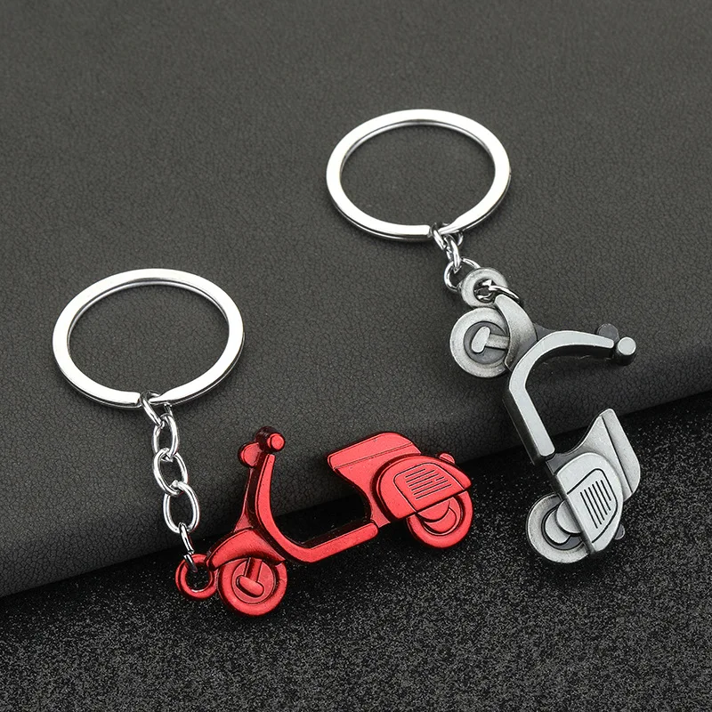 2024 Metal Electric Vehicle Keychain Creative Personalized Motorcycle Pendant Keychain Personalized Small Gift