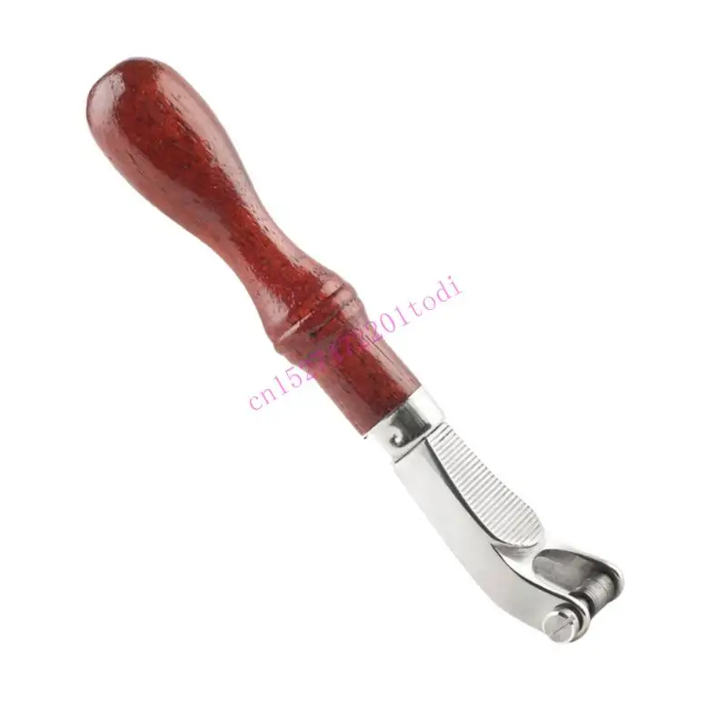 

M76B Большое кожаное колесо для тиснения с ручкой из дерева, инструмент для изготовления ювелирных изделий