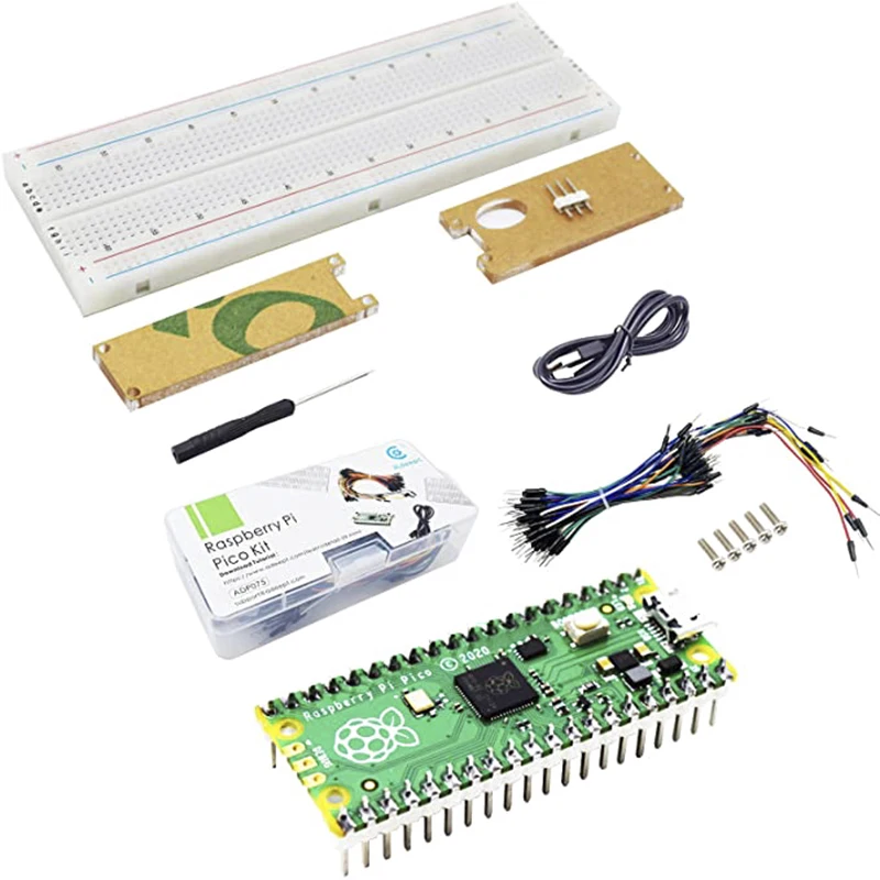 Adeept Raspberry Pi Pico Microcontroller Board With Pre-Soldered Headers, Based On The Raspberry Pi RP2040Pico Starter Kit