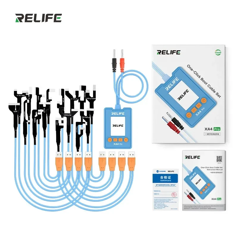 

RELIFE XA4 Pro Phone Power Boot Cable Box for IP8G-16PM Voltage Current Control Motherboard Test Repair One-click Power on