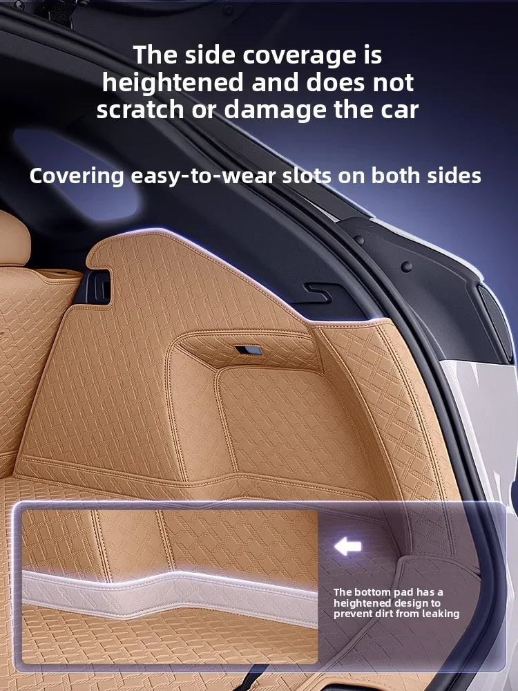 Cargo Liner For MHERO M-Hero M817 2025 2026 Car Trunk Mats Leather Full Surrounded Non-slip Trunk Luggage Protective Pad