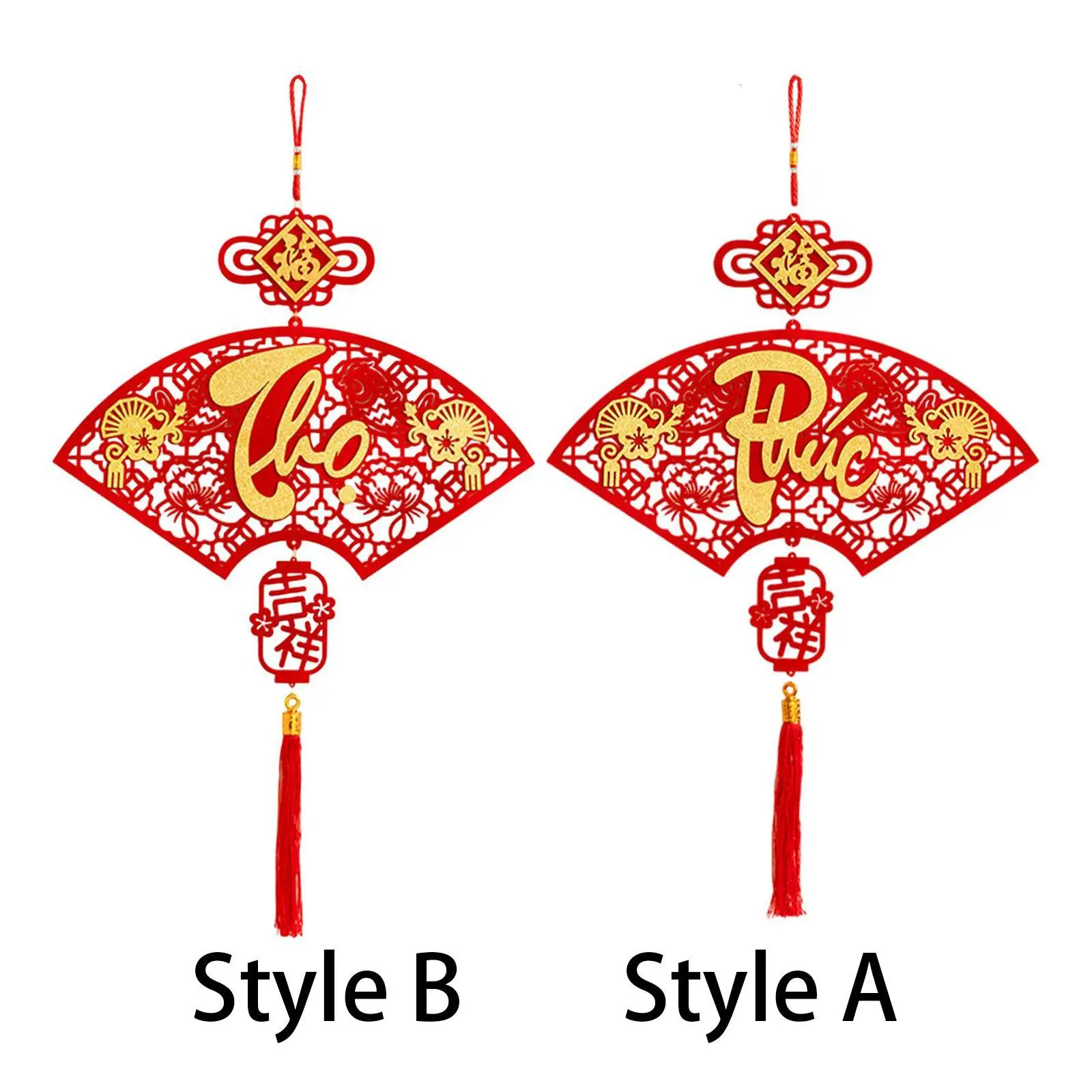 New Year Decoration Vietnamese Character for Living Room Door Party Supplies