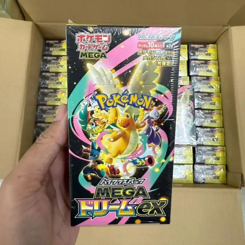 Nuevas Cajas Sorpresa de Cartas Coleccionables Pkm 100% Originales, Serie Mega Dream Ex Golden Box, Paquete de Refuerzo de Anime, Juguetes Coleccionables, Regalo