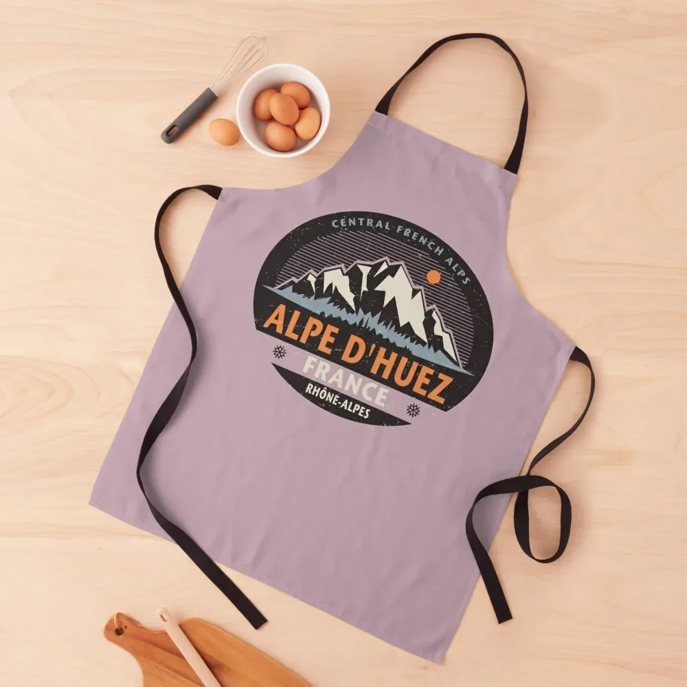 

Alpe d'Huez, France Apron For Women Kitchen For Men chef for man women with pocket Apron