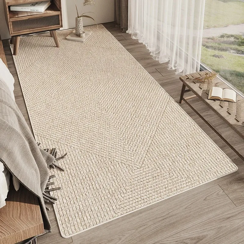 Tapis d'appoint simple VIKAMA pour chambre à coucher, salon, balcon, coussin antidérapant, décoration intérieure