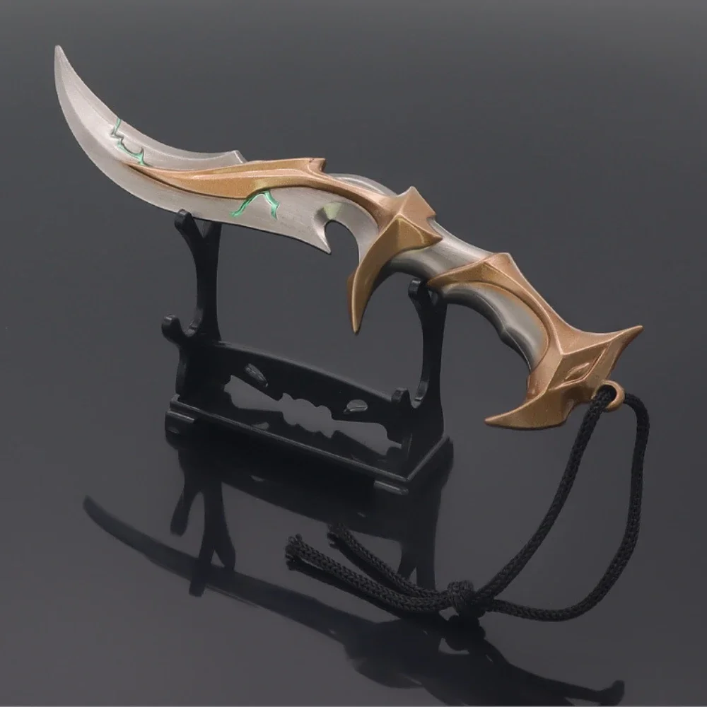 18cm/7in Valorant Forsaken King Legacy nóż ceremonialny prawdziwe stalowe miecze nastoletni chłopiec prezent kolekcje Cosplay Anime zabawki broń