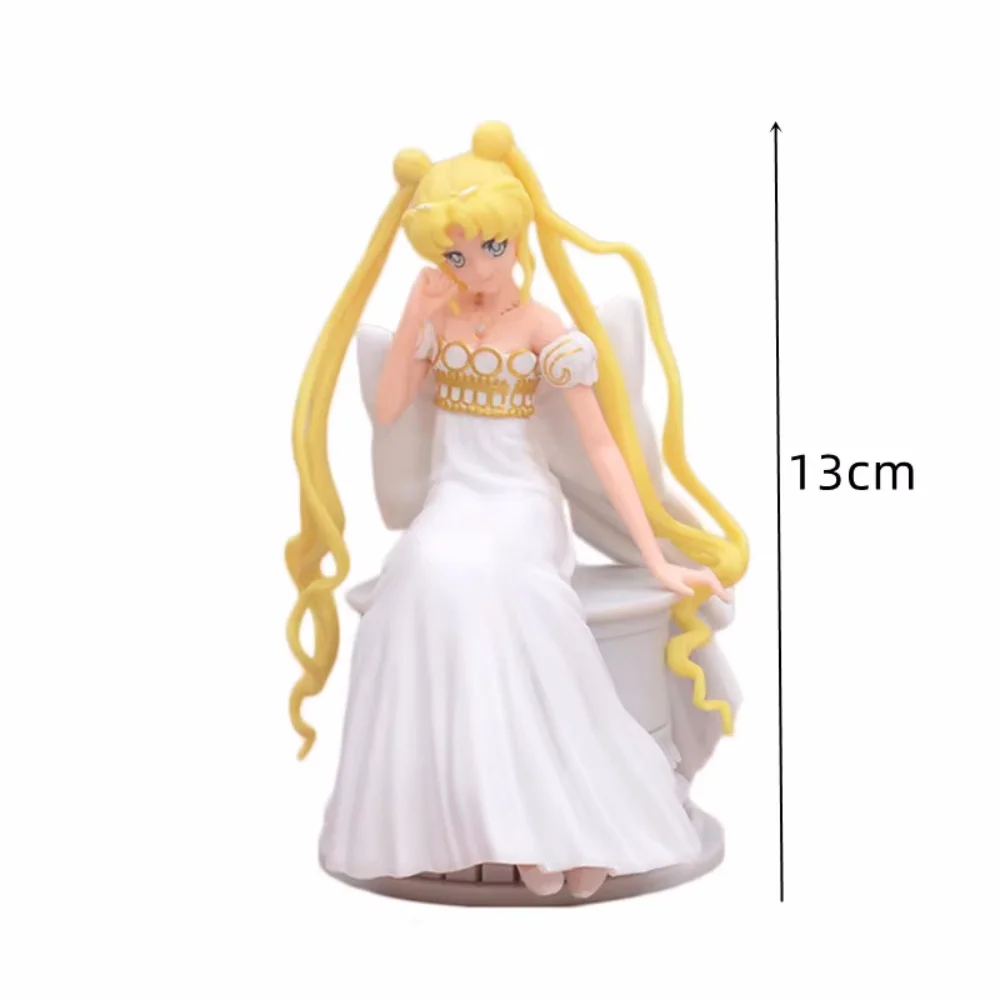 Hot Seated wedding dress Sailor Moon Tsukino Usagi 15cm PVC Anime Figure Decoration Collection Doll Action Model Toys for Gift - view 6