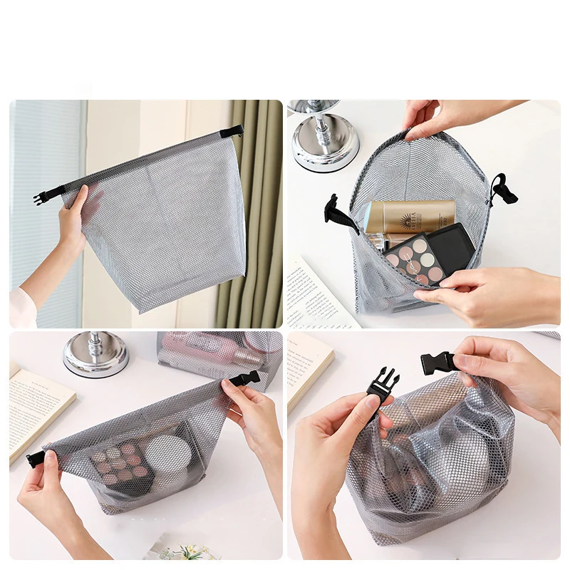 Unisex Makeup Bag Waterproof Fitness Swimming Bathroom Outdoor Travel Large Capacity Portable Toiletry Cosmetic Bag Storage Bag