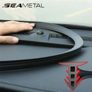 SEAMETAL-Auto Painel Tira De Vedação, Universal Etiqueta Do Carro, Rubber Seals, Isolamento Ruído, Weatherstrip, Acessórios Do Carro, 1,6 m 8 principais vendas borracha tipo h - №3
