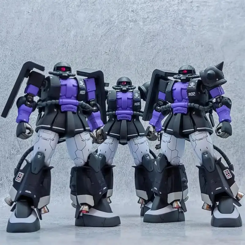 Hg 1/144 Zaku High Shooter Rifle Axe Gun Mobile Robot Mecha Assembly Model Action Figures Children'S Educational Toys Gift