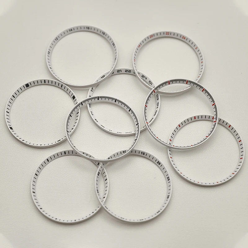 

Dia 30.5mm Watch Chapter Rings Fit SKX007 SKX009 SRPD Case Plastics Inner Ring NH35 NH36 Movement Men's Watch Refit Parts