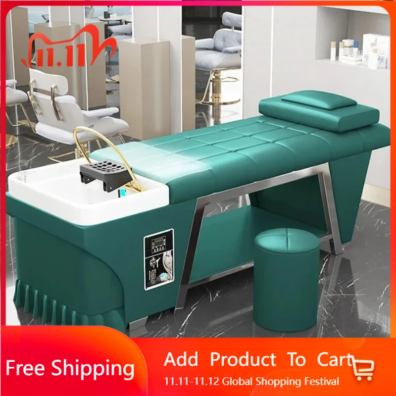 

Premium Smart Shampoo Bed Circulation Hair Salon Head Spa Massage Table Stylist Spa Commercial Lavar Cabeza Trendy Furniture
