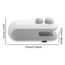 Mini mÃĄquina de sellado recargable por USB, dispositivo de sellado tÃĐrmico de bolsas de aperitivos a presiÃģn de mano, preservaciÃģn de alimentos portÃĄtil para el hogar pequeÃąo