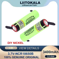 Liitokala nowy oryginalny akumulator litowo-jonowy 18650 NCR18650B 3.7V 3400mAh DIY nikiel