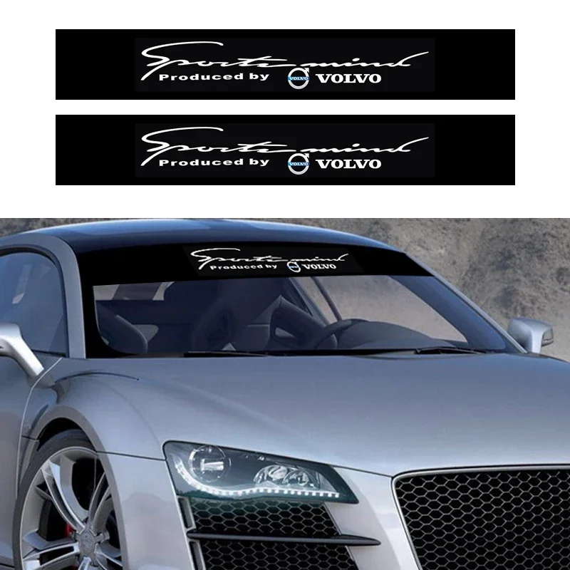 

Car Front Windshield Stickers Front and Rear Decorative Decals Sticker For Volvo Alfa Romeo Honda Jaguar Ford JEEP Acura Subaru