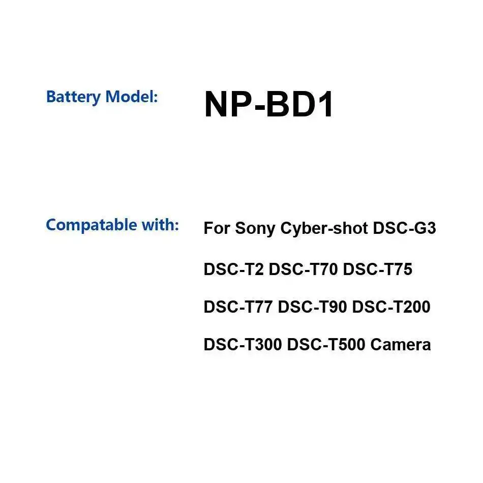 Battery NP-BD1 1800… - image