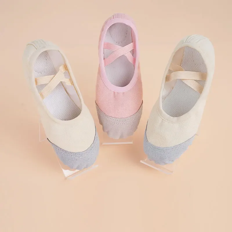 

Новые женские балетки для девочек, танцевальная обувь, парусиновые балетки, танцевальные тапочки на плоской подошве, детские балетки на мягкой подошве, танцевальная обувь, балетки