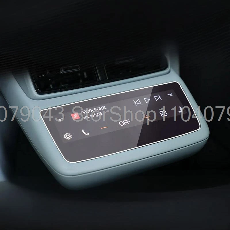 Für Polestar 4 2023-2026 Auto-Innenraum Klimaanlagen-Schutzfolie LCD-Bildschirm Gehärtetes Glas Displayschutz – Detail 2