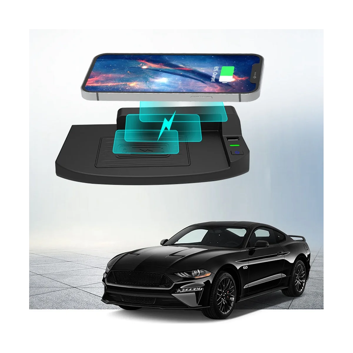 For 15-21 15W Wireless Fast Charger for Mobile Phones Retrofit Accessories Car