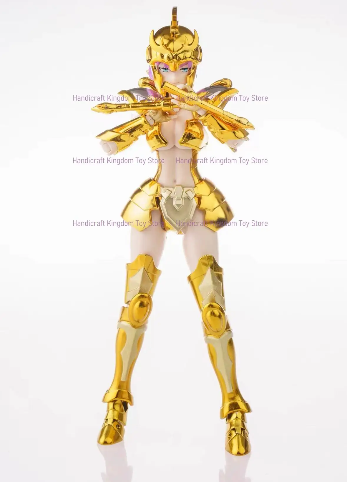 Spot Gt Figura Femenina Escala Sagrada Contrato 1/12 Guerrero de Oro de Saint Cloth Myth Libra Cristal