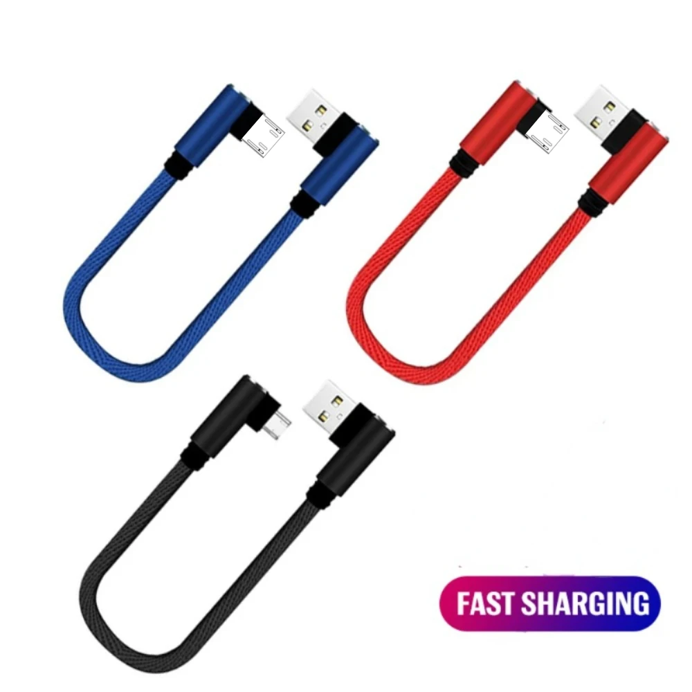 2.4A Micro USB Cable Fast Charge USB Data Cable Cord for Samsung S6 Xiaomi Redmi Note 4 Android Microusb Cable Mobile Phone 25cm